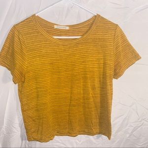 Casual wear mustard yellow and black shirt